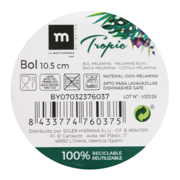 Schüssel für Vorspeisen La Mediterránea  TROPIC 10 x 5 cm (36 Stück) – Bild 3