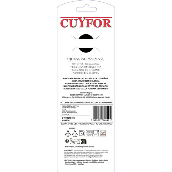 Kräuterschere Cuyfor GR-49906 21,7 x 8 cm (24 Stück) – Bild 3