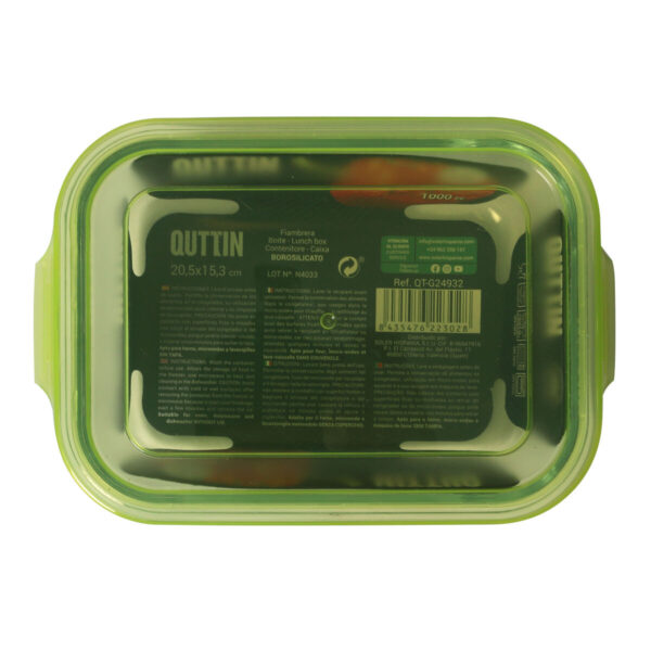 Lunchbox Quttin rechteckig 1L 22 x 15,5 x 6,5 cm (6 Stück) – Bild 5