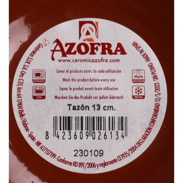 Schüssel Azofra Braun (26 Stück) (13,5 x 6,3 cm) – Bild 3
