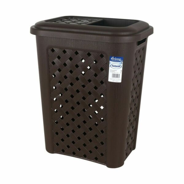 Papierkorb Tontarelli Arianna 30 L Wengue (6 Stück) – Bild 2
