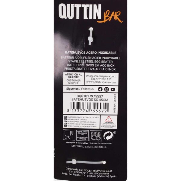 Handschneebesen Quttin 50 x 7,5 x 10 cm (12 Stück) – Bild 3