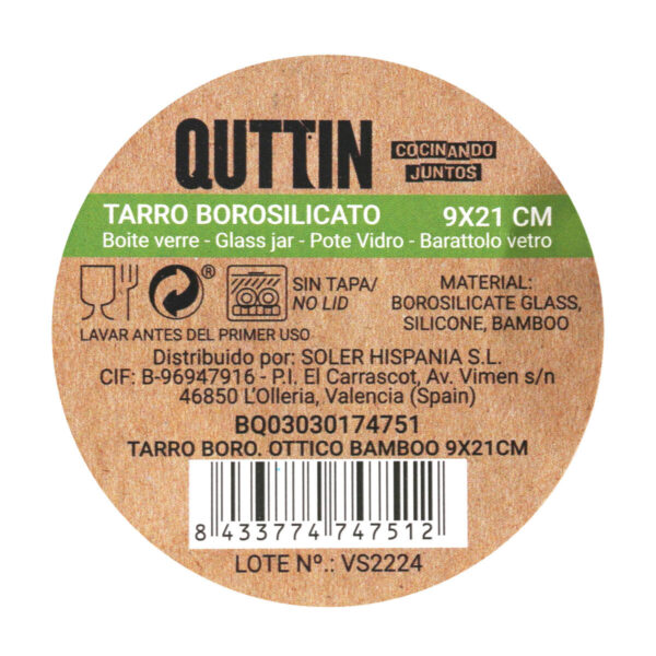 Topf Quttin Borosilikatglas 1,05 L (12 Stück) – Bild 4