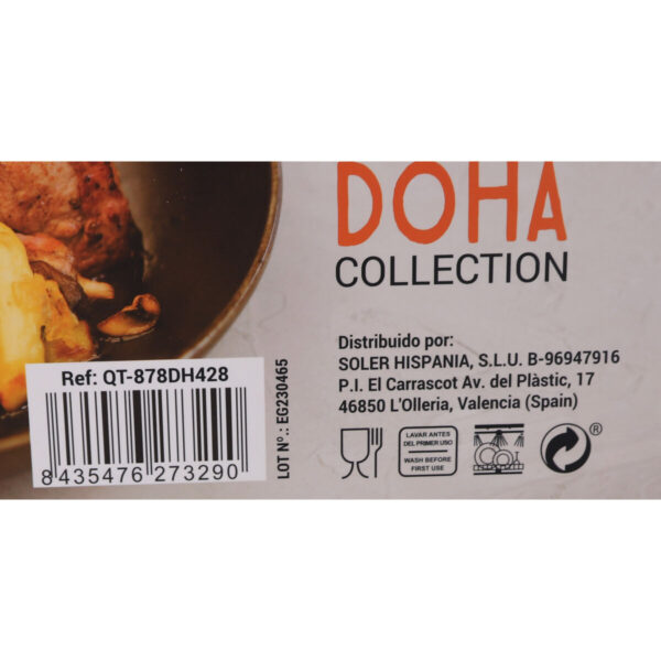 Grillofen mit Rillen Quttin Doha Geschmiedetes Aluminium 39 x 28 x 15 cm (6 Stück) – Bild 3