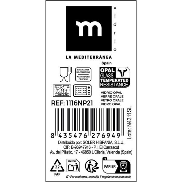 Kochschüssel La Mediterránea Temara Oval 30,5 x 22,2 cm (12 Stück) – Bild 3