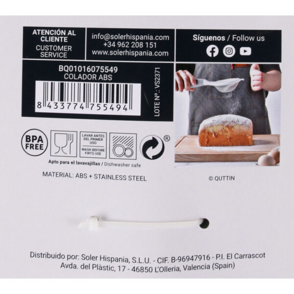 Sieb Quttin ABS 25 x 10 cm (24 Stück) – Bild 3