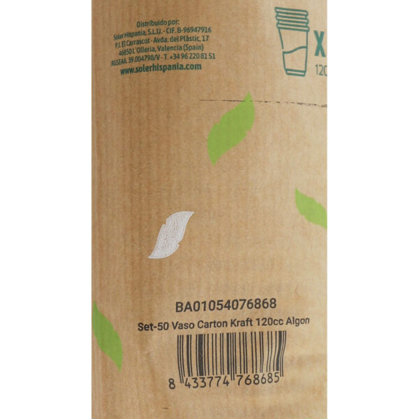 Gläserset Algon Einwegartikel Kraftpapier 50 Stücke 120 ml (20 Stück) – Bild 3