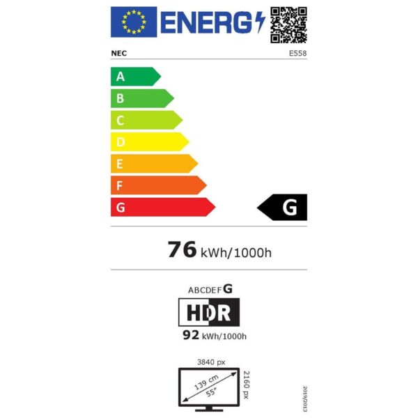 Videowall-Monitor NEC 60005054 4K Ultra HD 54,6" 60 Hz – Bild 7