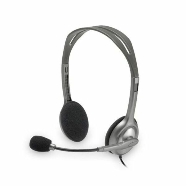 Kopfhörer mit Mikrofon Logitech 981-000271           2 x Jack 1,4 m – Bild 2