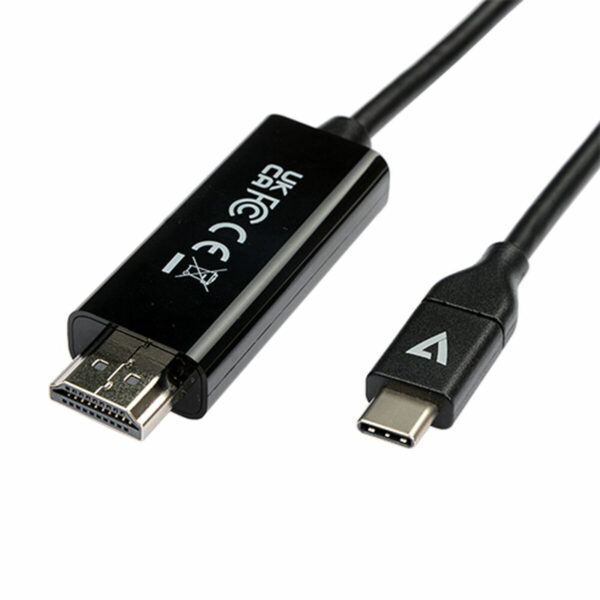 USB-C-zu-HDMI-Adapter V7 V7UCHDMI-2M Schwarz – Bild 2