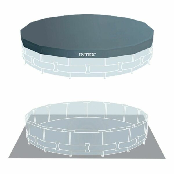Runder Pool mit Filterpumpe Intex 457 x 122 cm kreisförmig – Bild 5