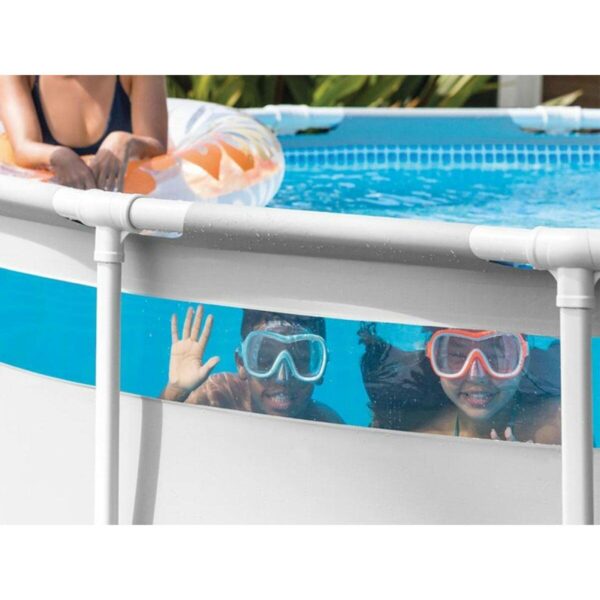 Runder Pool mit Filterpumpe Intex Clearview Prism Frame 488 x 122 cm – Bild 2