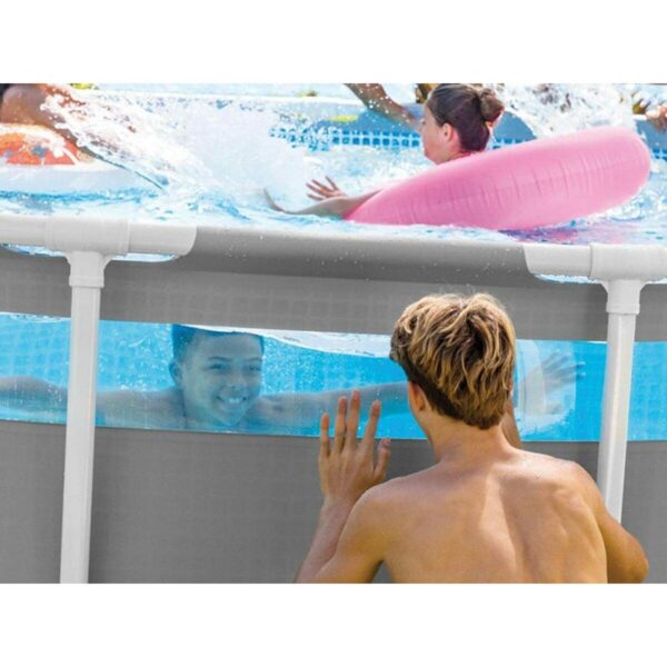 Runder Pool mit Filterpumpe Intex Clearview Prism Frame 488 x 122 cm – Bild 3
