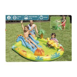 Aufblasbares Planschbecken für Kinder Intex 143 L 191 x 152 x 58 cm Dinosaurier (191 x 152 x 58 cm)