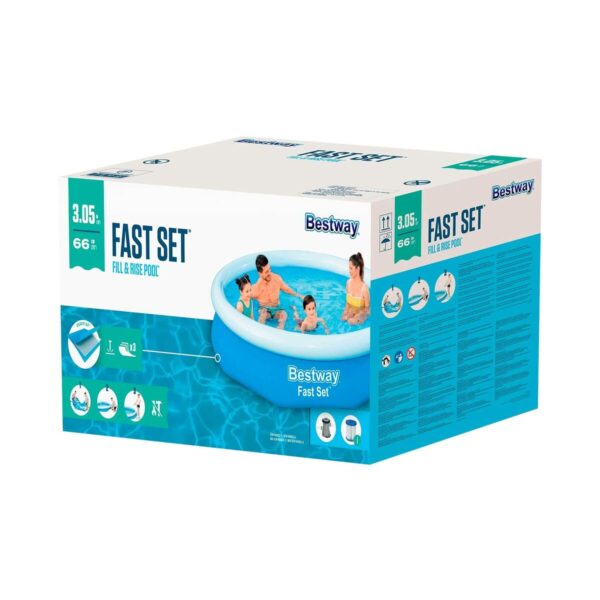 Bestway Aufblasbares Pool für Erwachsene mit Filter 305x66 cm Garten 57458 – Bild 7