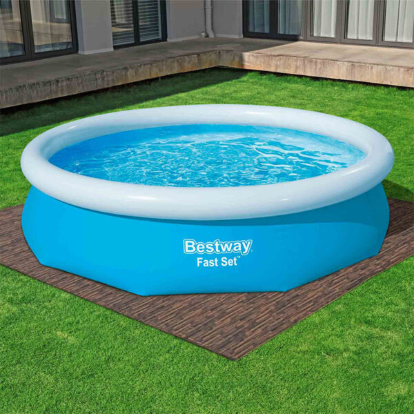 Bestway Suelo Pool-Schaum Holzstil Retractil 12 Stücke 50x50 cm Garten 58712 – Bild 3
