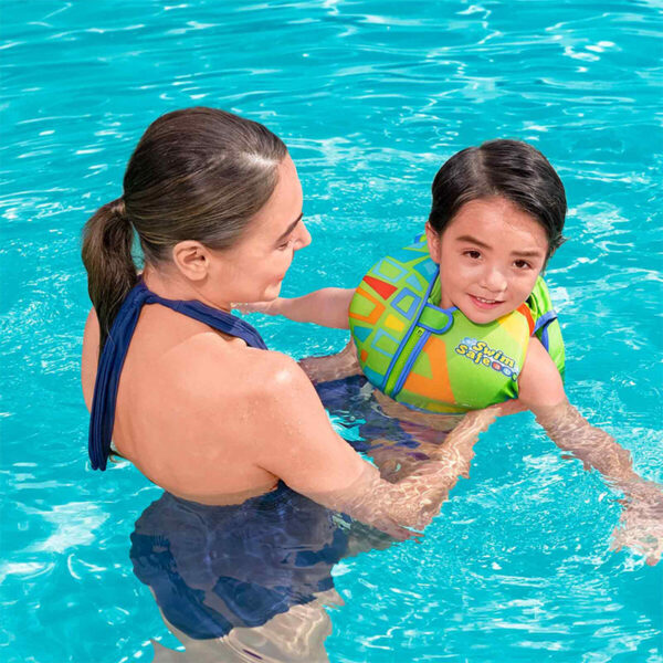 Bestway Gedrucktes Schwimmbrett für Kinder, Sortierte Farben 42x32x3,5 cm +3 bis 6 Jahre Strand und Pool 32155 – Bild 2