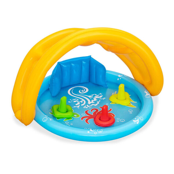 Bestway aufblasbares Lernschwimmbad für Kinder mit abnehmbarem Dach 115x89x76cm +6 Monate Garten 52568