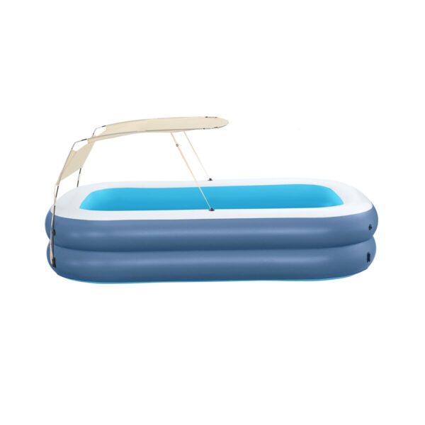Bestway Aufblasbare Pool 2 Kammern Rechteckig mit Dach 254x178x140 cm +6 Jahre 54449 – Bild 2