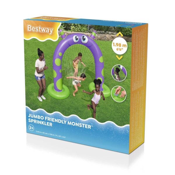 Bestway Jumbo Monster Aufblasbarer Sprinkler 244x84x198 cm +2 Jahre Garten 52640 – Bild 3