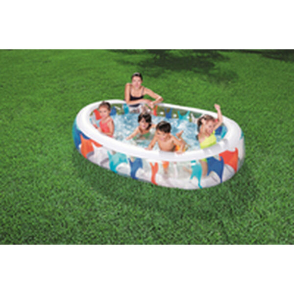 Bestway aufblasbares elliptisches Pool 229x152x51 cm +6 Jahre Garten 54066 – Bild 8