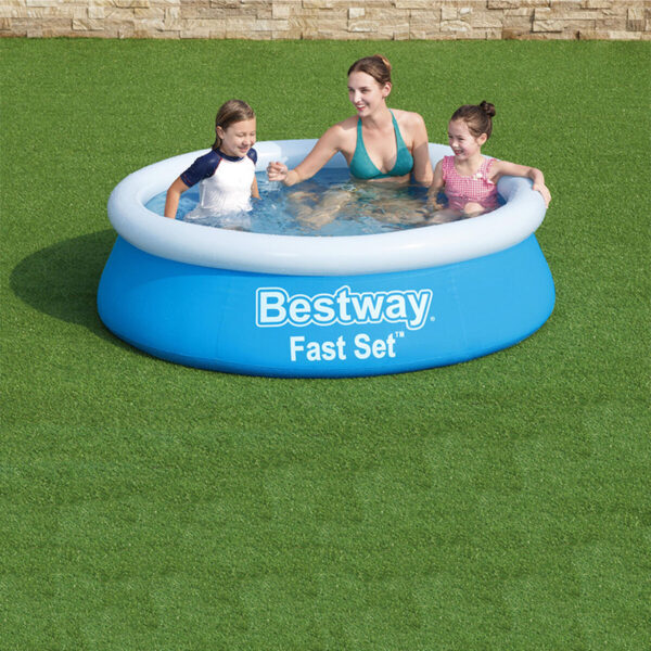 Bestway Aufblasbares Schwimmbecken für Erwachsene Ring 183x51 cm Garten 57392 – Bild 3