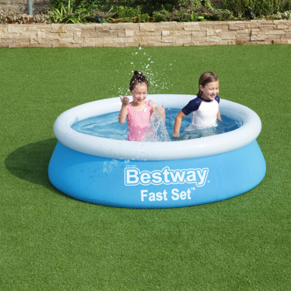 Bestway Aufblasbares Schwimmbecken für Erwachsene Ring 183x51 cm Garten 57392 – Bild 4