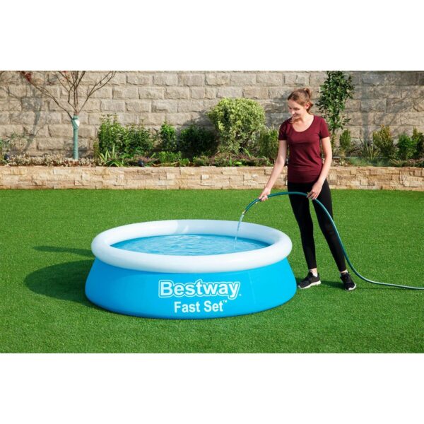 Bestway Aufblasbares Schwimmbecken für Erwachsene Ring 183x51 cm Garten 57392 – Bild 6