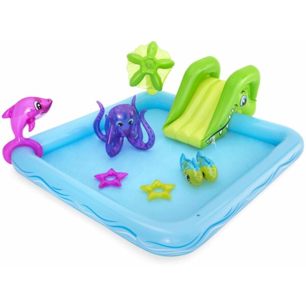 Bestway Aufblasbares Spielbecken Aquarium 239x206x86 cm +2 Jahre Garten 53052 – Bild 5