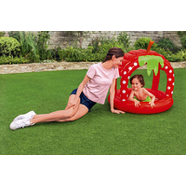 Bestway Aufblasbares Kinderpool mit Dach Gepolsterter Boden 91x91x91 cm +2 Jahre Garten 52387 – Bild 5