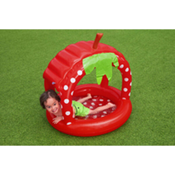 Bestway Aufblasbares Kinderpool mit Dach Gepolsterter Boden 91x91x91 cm +2 Jahre Garten 52387 – Bild 8