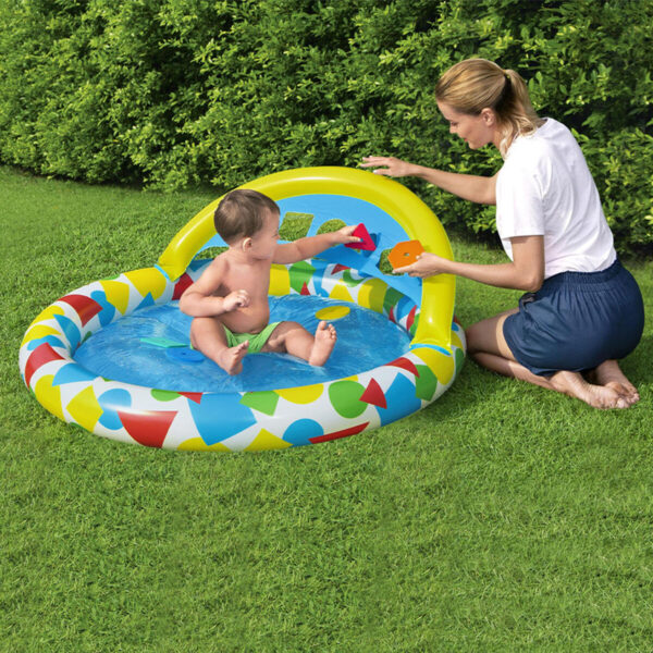 Bestway Aufblasbares Kinderlernbecken 120x117x46 cm +4 Monate Garten 52378 – Bild 5