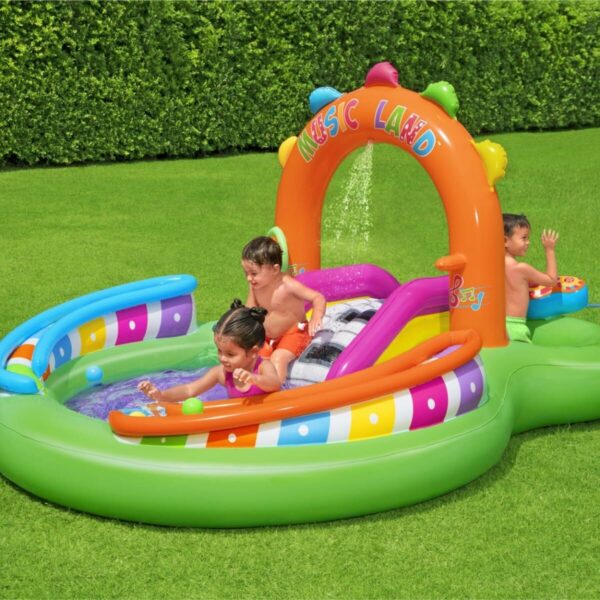 Bestway Aufblasbares Musik-Spiel-Park-Pool 295x190x137 cm +2 Jahre Garten 53117 – Bild 6