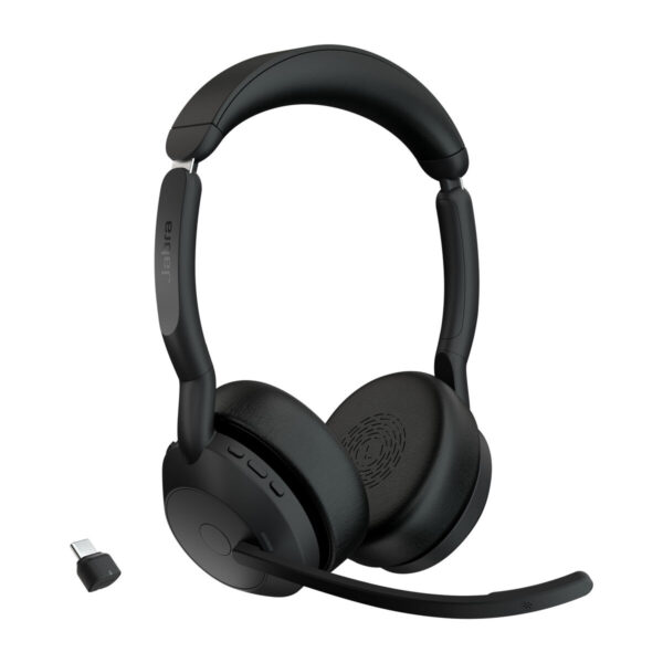 Kopfhörer mit Mikrofon Jabra 25599-989-899 Schwarz – Bild 2