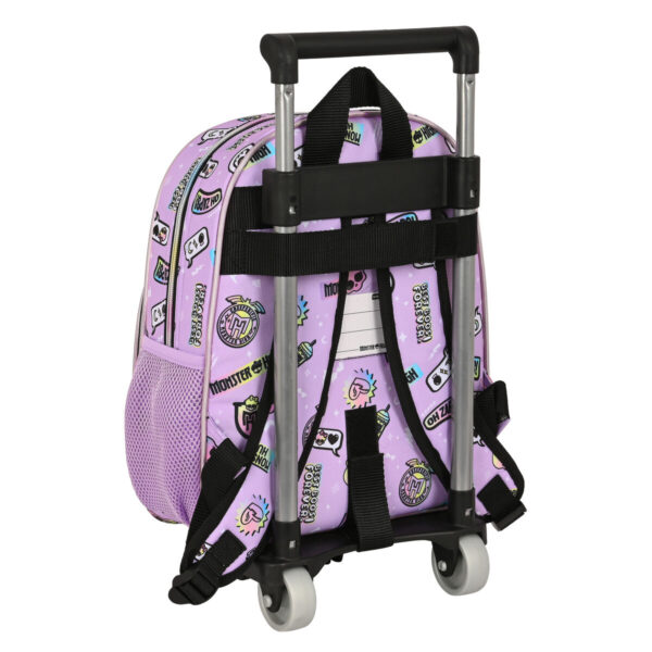 Schulrucksack mit Rädern Monster High Best boos Lila 28 x 34 x 10 cm – Bild 2
