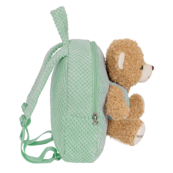 Kinderrucksack Safta Plüschbär türkis 23 x 27 x 7,5 cm – Bild 2