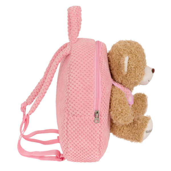 Kinderrucksack Safta Plüschbär Rosa 23 x 27 x 7,5 cm – Bild 4