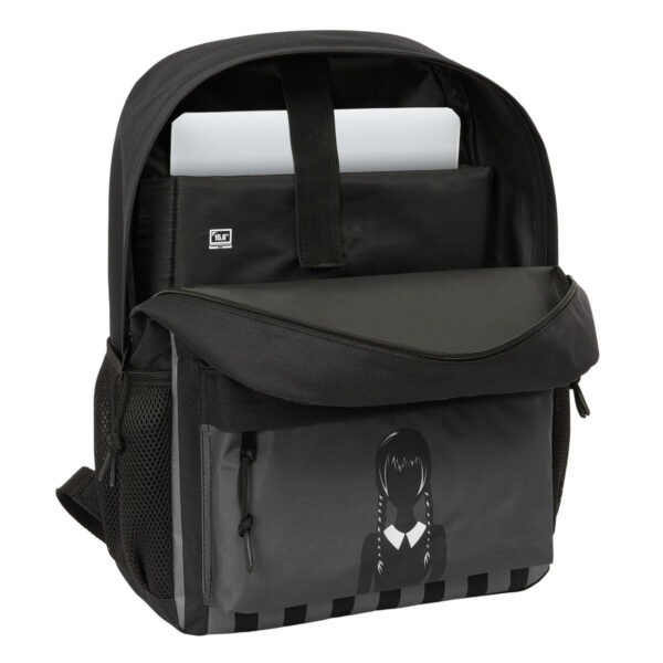 Schulrucksack Wednesday Schwarz 32 x 43 x 14 cm – Bild 4