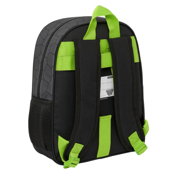 Schulrucksack Teenage Mutant Ninja Turtles Schwarz Grau 27 x 33 x 10 cm – Bild 2
