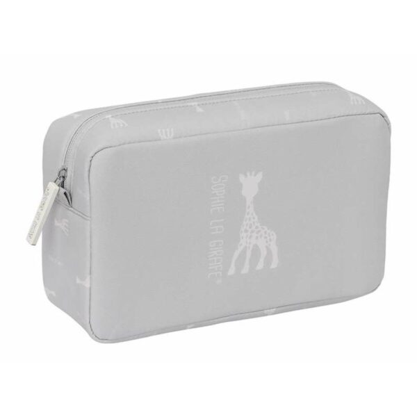 Reise-Toilettentasche Sophie la Girafe Hellgrau 28 x 16 x 9 cm – Bild 4