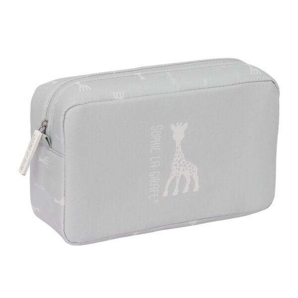Reise-Toilettentasche Sophie la Girafe Hellgrau 28 x 16 x 9 cm