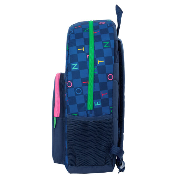 Schulrucksack Benetton Damero Marineblau 30 x 46 x 14 cm – Bild 2