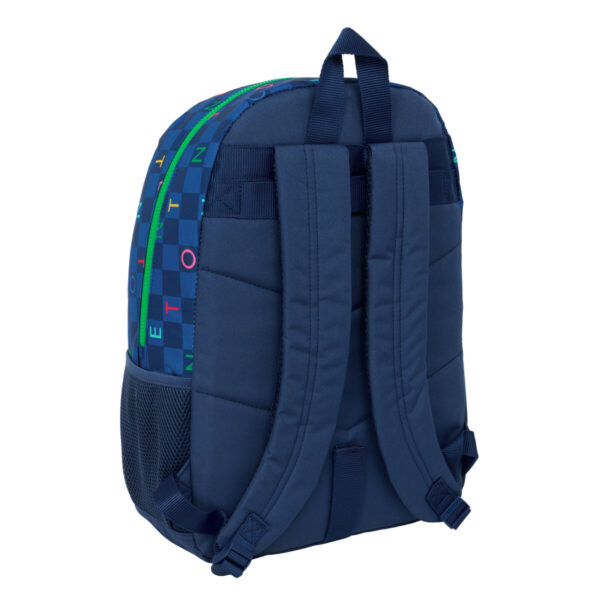 Schulrucksack Benetton Damero Marineblau 30 x 46 x 14 cm – Bild 3