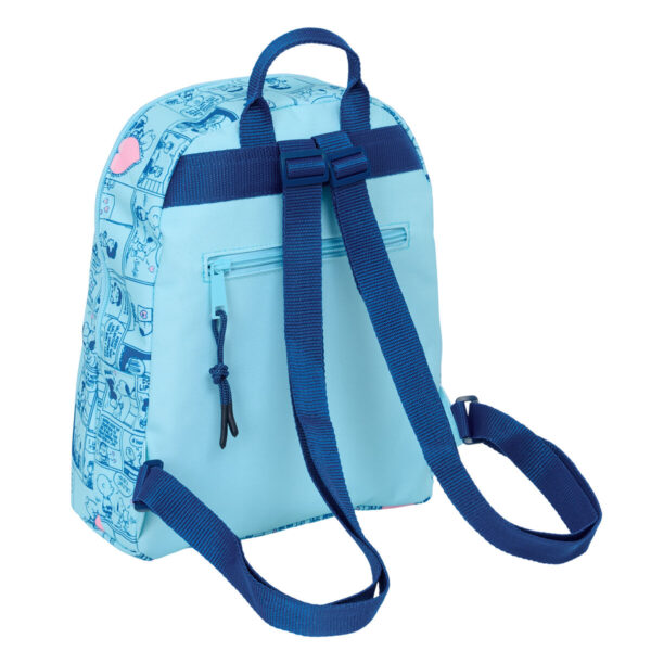 Lässiger Rucksack Snoopy Love Hellblau 25 x 30 x 13 cm – Bild 3
