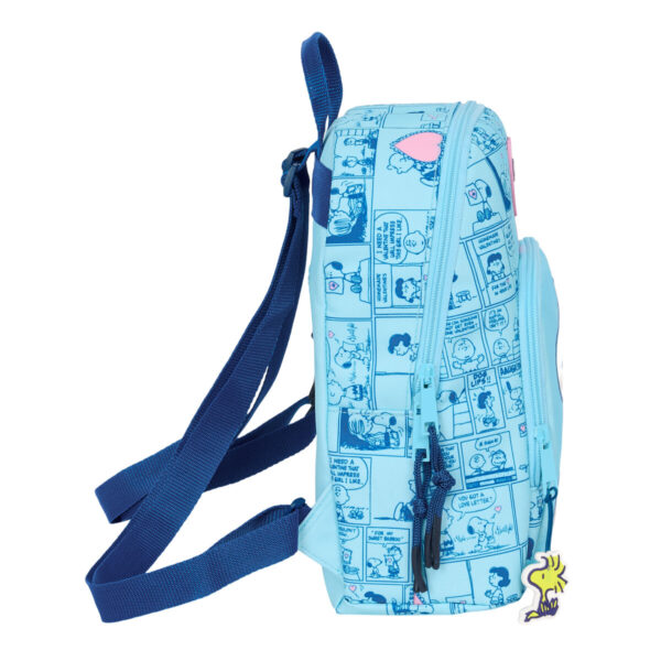 Lässiger Rucksack Snoopy Love Hellblau 25 x 30 x 13 cm – Bild 4