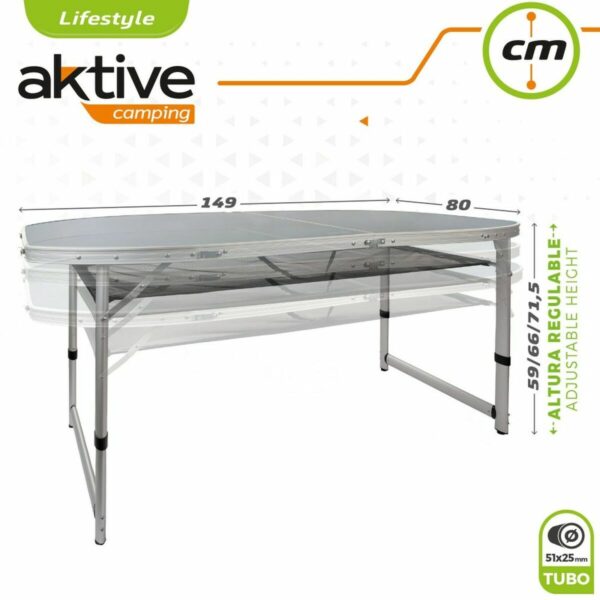 Table Klapptisch Aktive 149 x 80 x 59 cm Camping – Bild 6