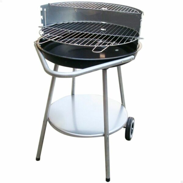 Holzkohlegrill mit Rädern Aktive 51 x 51 x 82 cm Schwarz