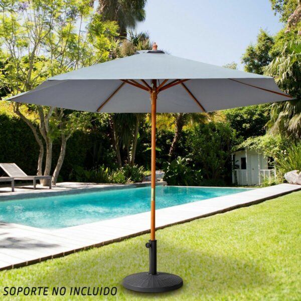 Sonnenschirm Aktive Grau Ø 4,8 cm 300 cm Holz – Bild 2