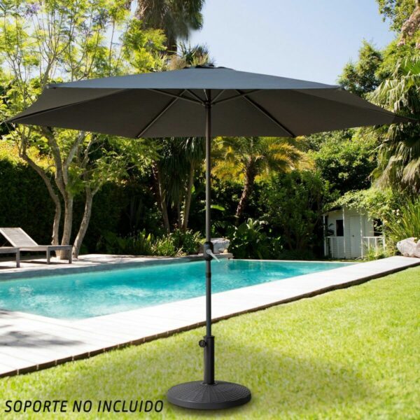 Sonnenschirm Aktive Anthrazit Ø 3,8 cm 300 cm Aluminium – Bild 2