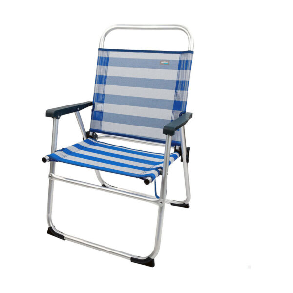 Gepolsterte Campingstuhl Colorbaby Matrose 56 x 50 x 88 cm Weiß Marineblau – Bild 2